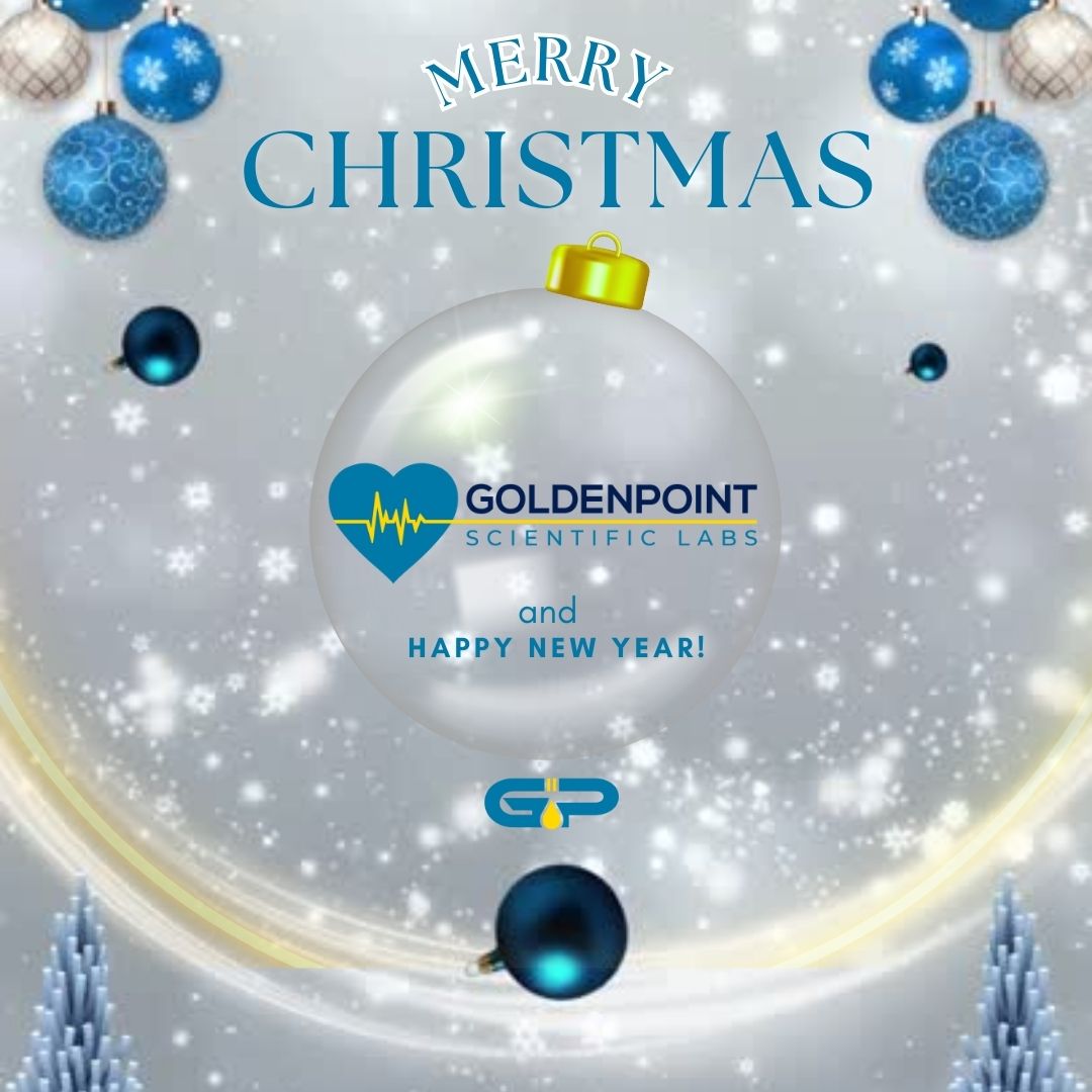 Merry Christmas & Happy New Year from GoldenPoint Scientific Labs